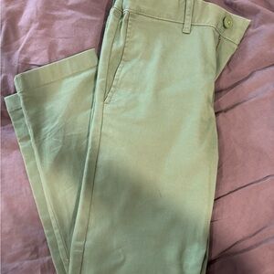 Crewcuts Green Chinos Skinny Flat-Front Pants